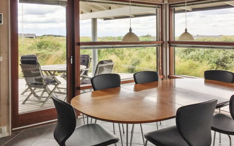 Sigvalda - 250M from the Sea: Furniture, Interior Design, Wood, Ceiling, Flooring, Floor, Chair, Kitchen & Dining Room Table, Table, Room