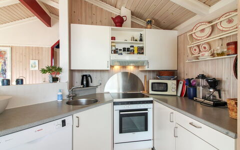 Skrallan - 400M from the Sea: Kitchen, Kitchen Appliance, Countertop, Interior Design, Major Appliance, Wood, Flooring, Ceiling, Furniture, Cabinetry