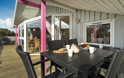 Hava - 450M from the Sea: Home, Door, Deck, Balcony, Porch, Hardwood, Wood Stain, Wood Flooring, Shade, Chair