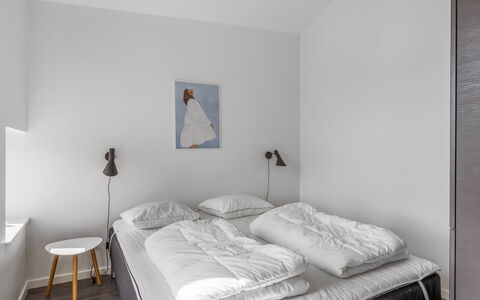 Vilda - 416M from the Sea: Bed, Bedroom, Wall, Interior Design, Bed Sheet, Bedding, Floor, Ceiling, Furniture, Flooring