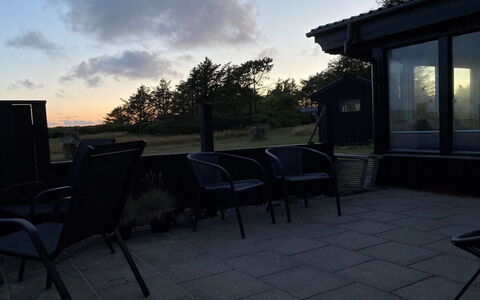Albert - 340M from the Sea: Sky, Furniture, Cloud, Outdoor Furniture, Evening, Chair, Sunlight, Dusk, Outdoor Table, Shade