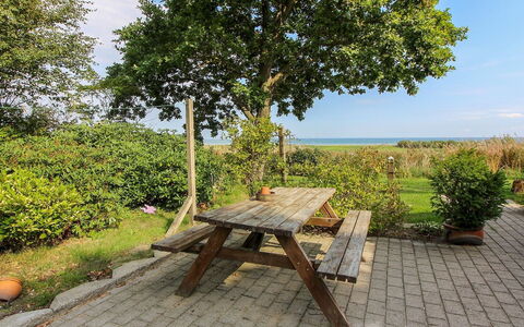 Isalie - 200M from the Sea: Furniture, Outdoor Furniture, Outdoor Bench, Table, Outdoor Table, Bench, Picnic Table, Chair, Shade, Garden