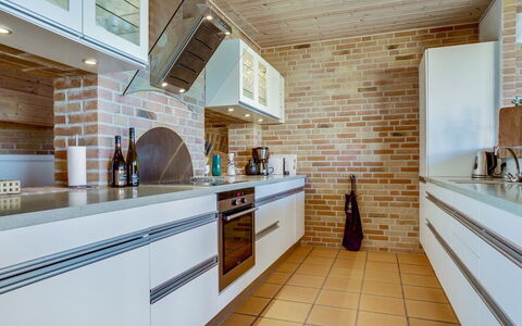 Solvej - 120M from the Sea: Kitchen, Wall, Interior Design, Flooring, Wood, Countertop, Furniture, Cabinetry, Ceiling, Floor