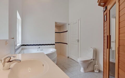 Beka - 500M from the Sea: Flooring, Floor, Interior Design, Plumbing Fixture, Bathroom, Ceiling, Plumbing, Tap, Room, Sink