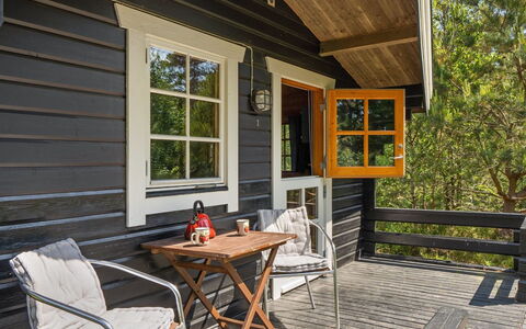 Ascen - 300M from the Sea: Wood, Cottage, Porch, Furniture, Home, Siding, Door, Hardwood, Log Cabin, Wood Stain