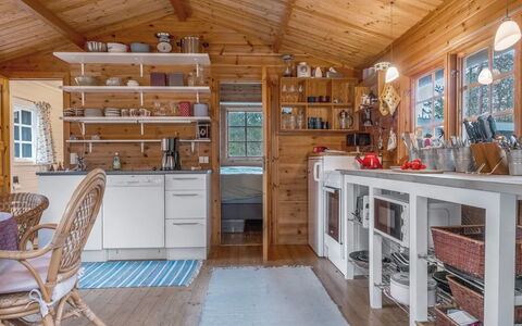 Ascen - 300M from the Sea: Kitchen, Furniture, Wood, Ceiling, Interior Design, Flooring, Countertop, Major Appliance, Cabinetry, Home