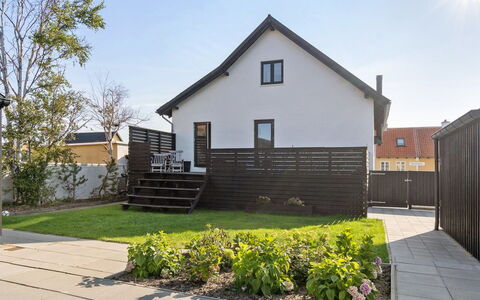 Evgenia - 950M from the Sea: Wall, Building, House, Residential Area, Home, Architecture, Roof, Cottage, Siding, Fence