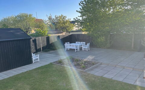 Evgenia - 950M from the Sea: Garden, Shrub, Land Lot, Backyard, Lawn, Landscaping, Yard, Shade, Walkway, Courtyard