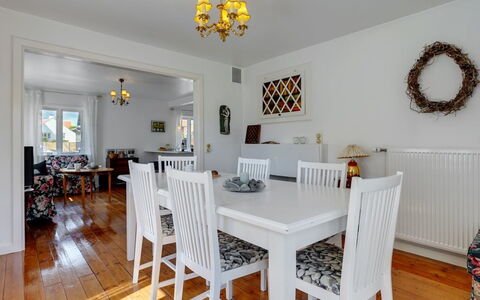 Ater - 800M from the Sea: Furniture, Interior Design, Flooring, Floor, Wood, Ceiling, Dining Room, Table, Light Fixture, Chair