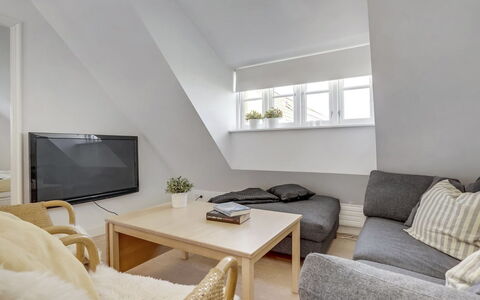 Stephie - 1.1Km from the Sea: Furniture, Interior Design, Flooring, Floor, Wood, Couch, Ceiling, Room, Home, Living Room