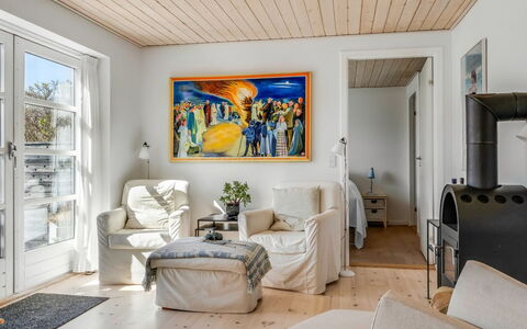 Hialmar - 400M from the Sea: Interior Design, Wall, Furniture, Flooring, Wood, Ceiling, Floor, Living Room, Wood Flooring, Room