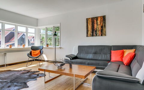 Sölve - 900M from the Sea: Interior Design, Flooring, Furniture, Floor, Wall, Couch, Wood Flooring, Wood, Living Room, Room