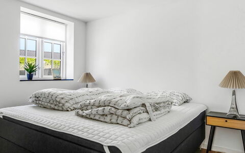 Viivi - 900M from the Sea: Bedroom, Floor, Bed, Flooring, Bedding, Interior Design, Bed Frame, Bed Sheet, Linens