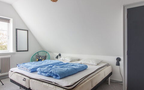 Borka - 150M from the Sea: Bedroom, Furniture, Textile, Bed, Linens, Interior Design, Bedding, Bed Sheet, Bed Frame, Room