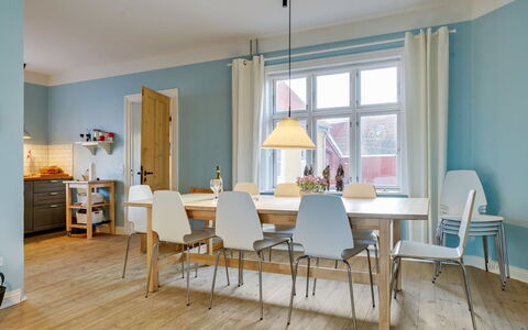 Reko - 500M from the Sea: Furniture, Interior Design, Flooring, Wood, Floor, Ceiling, Chair, Wood Flooring, Kitchen & Dining Room Table, Dining Room