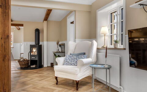 Juhana - 150M from the Sea: Furniture, Flooring, Interior Design, Floor, Wall, Wood Flooring, Wood, Living Room, Home, Room