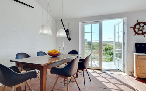 Jantje - 500M from the Sea: Furniture, Flooring, Interior Design, Chair, Wood, Floor, Table, Dining Room, Kitchen & Dining Room Table, Lighting