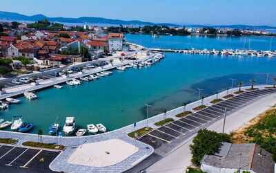 Zadar Sukošan 131: Water, Sky, Water Resources, Property, Building, Boat, Infrastructure, Azure, Watercraft, Architecture