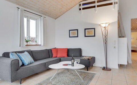 Annesophie - 300M to the Fjord: Furniture, Interior Design, Flooring, Floor, Couch, Ceiling, Living Room, Home, Apartment, Room