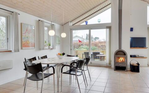Annesophie - 300M to the Fjord: Interior Design, Furniture, Wood, Flooring, Ceiling, Floor, Living Room, Home, Room, Table