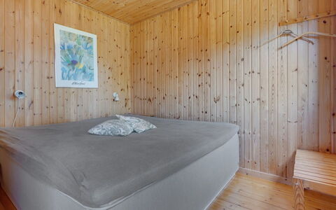 Hege - 450M from the Sea: Flooring, Floor, Wood, Interior Design, Bedroom, Ceiling, Wood Flooring, Bed, Room, Bed Sheet