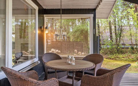 Eweline - 75M from the Sea: Furniture, Wood, Interior Design, Ceiling, Chair, Table, Home, Flooring, Porch, Floor