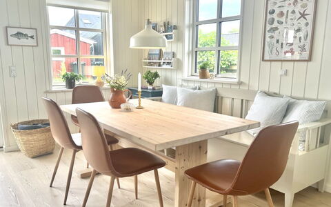 Ajvi - 50M from the Sea: Furniture, Flooring, Interior Design, Floor, Wood Flooring, Wood, Table, Kitchen & Dining Room Table, Dining Room, Chair