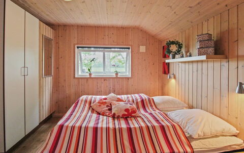 Ulrikke - 12Km from the Sea: Interior Design, Furniture, Wood, Bedroom, Ceiling, Flooring, Floor, Room, Bed, Home