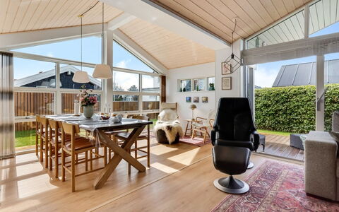 Sjarlotte - 100M from the Sea: Interior Design, Furniture, Flooring, Wood, Ceiling, Floor, Couch, Living Room, Chair, Home