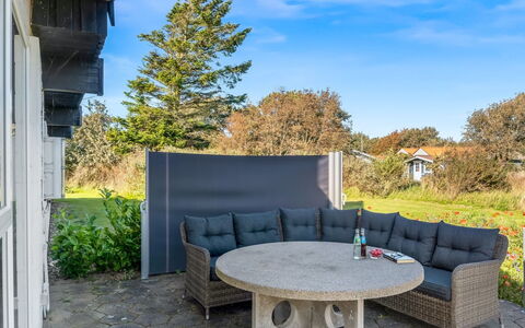 Dunja - 200M to the Fjord: Furniture, Outdoor Furniture, Outdoor Table, Garden, Shade, Landscaping, Chair, Yard, Lawn, Backyard