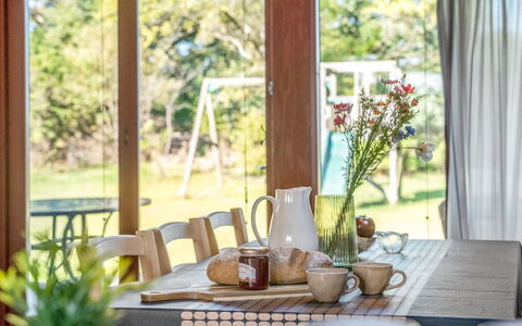 Frandsine - 800M from the Sea: Furniture, Interior Design, Wood, Table, Chair, Tableware, Kitchen & Dining Room Table, Dining Room, Lighting, Serveware