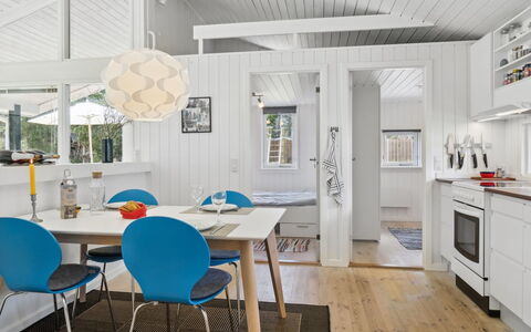 Aleia - 1.6Km from the Sea: Interior Design, Flooring, Wood, Furniture, Ceiling, Light Fixture, Floor, Home, Kitchen, Lighting