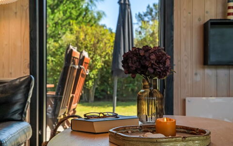 Litle - 600M from the Sea: Furniture, Wood Stain, Chair, Hardwood, Coffee Table, Garden Buildings, Eco Hotel, Houseplant, Living Room, Varnish