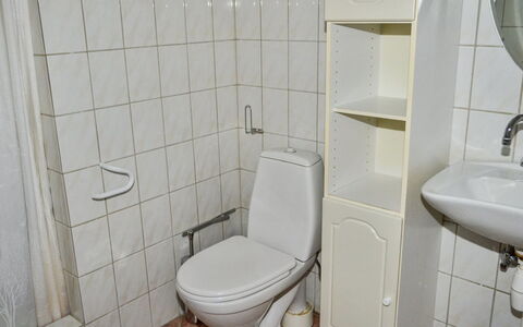 Raya - 250M from the Sea: Toilet Seat, Bathroom, Plumbing Fixture, Bathroom Sink, Flooring, Toilet, Floor, Sink, Interior Design, Plumbing