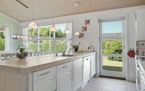 Bertram - 1.9Km from the Sea: Kitchen, Interior Design, Countertop, Flooring, Furniture, Ceiling, Cabinetry, Light Fixture, Floor, Kitchen Appliance