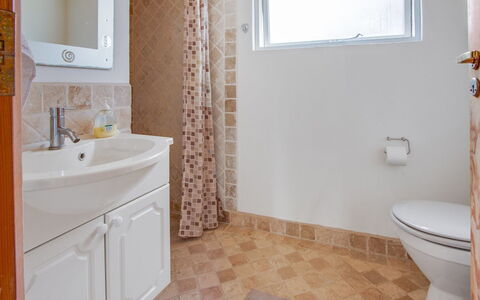 Svend - 1.5Km from the Sea: Bathroom, Bathroom Sink, Plumbing Fixture, Flooring, Floor, Wall, Toilet, Toilet Seat, Sink, Interior Design