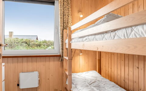 Raadengaard - 400M from the Sea: Wood, Bedroom, Interior Design, Bed, Wood Stain, Floor, Bunk Bed, Hardwood, Dormitory, Bedding