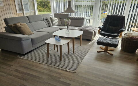 Raadengaard - 400M from the Sea: Furniture, Flooring, Floor, Wood Flooring, Interior Design, Home, Living Room, Laminate Flooring, Room, Chair