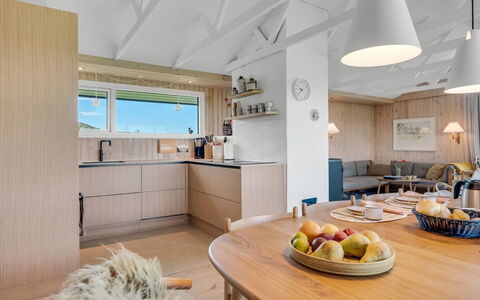 Aatu - 360M from the Sea: Furniture, Interior Design, Flooring, Wood, Ceiling, Floor, Kitchen, Light Fixture, Countertop, Room