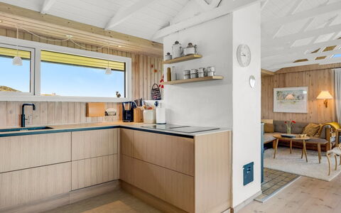 Aatu - 360M from the Sea: Kitchen, Interior Design, Wood, Countertop, Flooring, Floor, Ceiling, Cabinetry, Furniture, Home