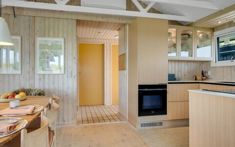 Aatu - 360M from the Sea: Flooring, Wood, Interior Design, Floor, Ceiling, Kitchen, Furniture, Countertop, Room, Home