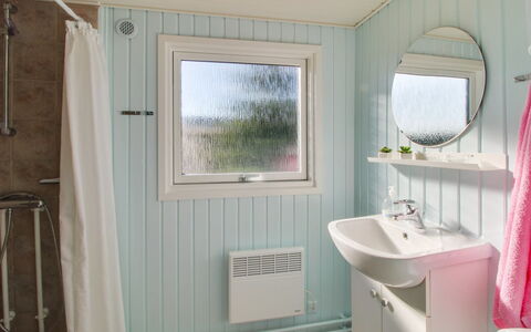 Shaya - 340M from the Sea: Wood, Interior Design, Ceiling, Flooring, Plumbing Fixture, Floor, Bathroom, Room, Plumbing, Bathroom Sink