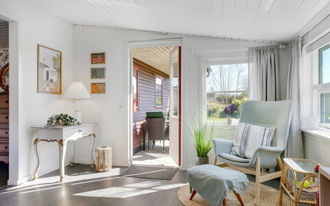 Sveina - 600M from the Sea: Furniture, Interior Design, Flooring, Wood, Floor, Ceiling, Home, Chair, Wood Flooring, Living Room