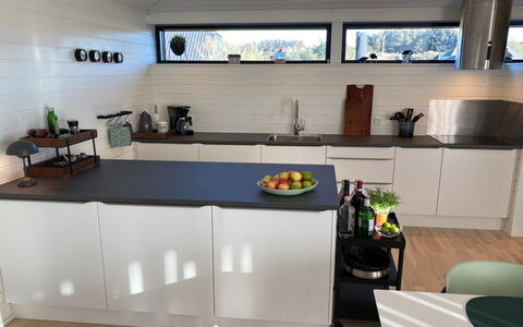 Claus - 500M from the Sea: Countertop, Kitchen, Kitchen Appliance, Flooring, Interior Design, Cabinetry, Home Appliance, Furniture, Major Appliance, Kitchen Stove