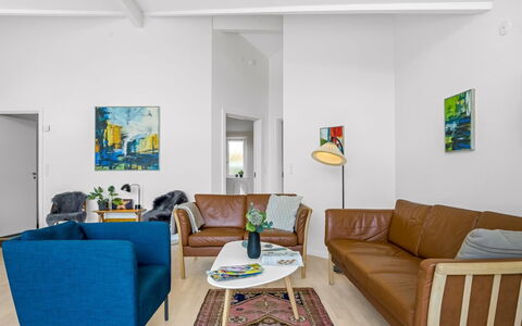 Skammel - 900M from the Sea: Furniture, Interior Design, Couch, Flooring, Floor, Wall, Living Room, Wood, Room, Ceiling