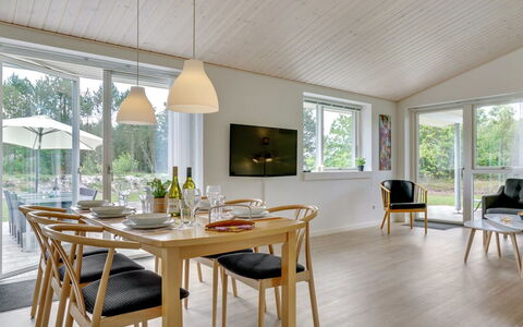Alona - 250M from the Sea: Furniture, Flooring, Interior Design, Wood, Wood Flooring, Floor, Kitchen & Dining Room Table, Chair, Dining Room, Table