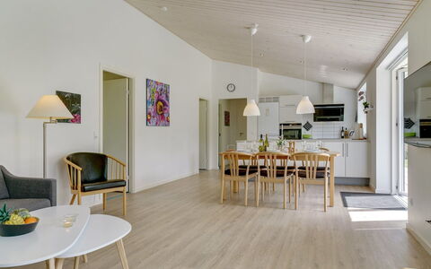 Alona - 250M from the Sea: Flooring, Wood, Floor, Interior Design, Wood Flooring, Ceiling, Home, Furniture, Kitchen & Dining Room Table, Living Room