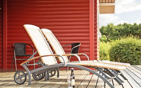 Miriam - 300M from the Sea: Roof, House, Land Lot, Home, Cottage, Estate, Garden Buildings, Shade, Log Cabin, Landscaping