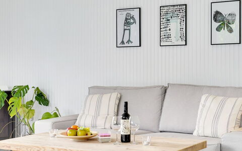 Aksa - 400M from the Sea: Furniture, Interior Design, Wood, Table, Couch, Flooring, Living Room, Floor, Room, Throw Pillow