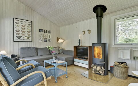 Giertrud - 500M from the Sea: Flooring, Wood, Furniture, Interior Design, Floor, Living Room, Room, Couch, Lighting, Home